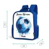 Voetbalvibes - Inktspatten - Blauw Kinderrugzak - Blauw middel -productfoto_formaten