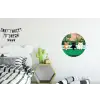 Badkamer - Kattenparade - Kleurrijk Wandcirkel aluminium klein -kinderkamer