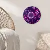 Paars - Bubbels - Schuim Wandcirkel kunststof plaat 5mm dik klein -sfeer5