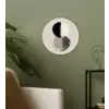 Cirkels - Strepen - Minimalistisch - Zwart Wandcirkel kunststof plaat 5mm dik klein -sfeer3