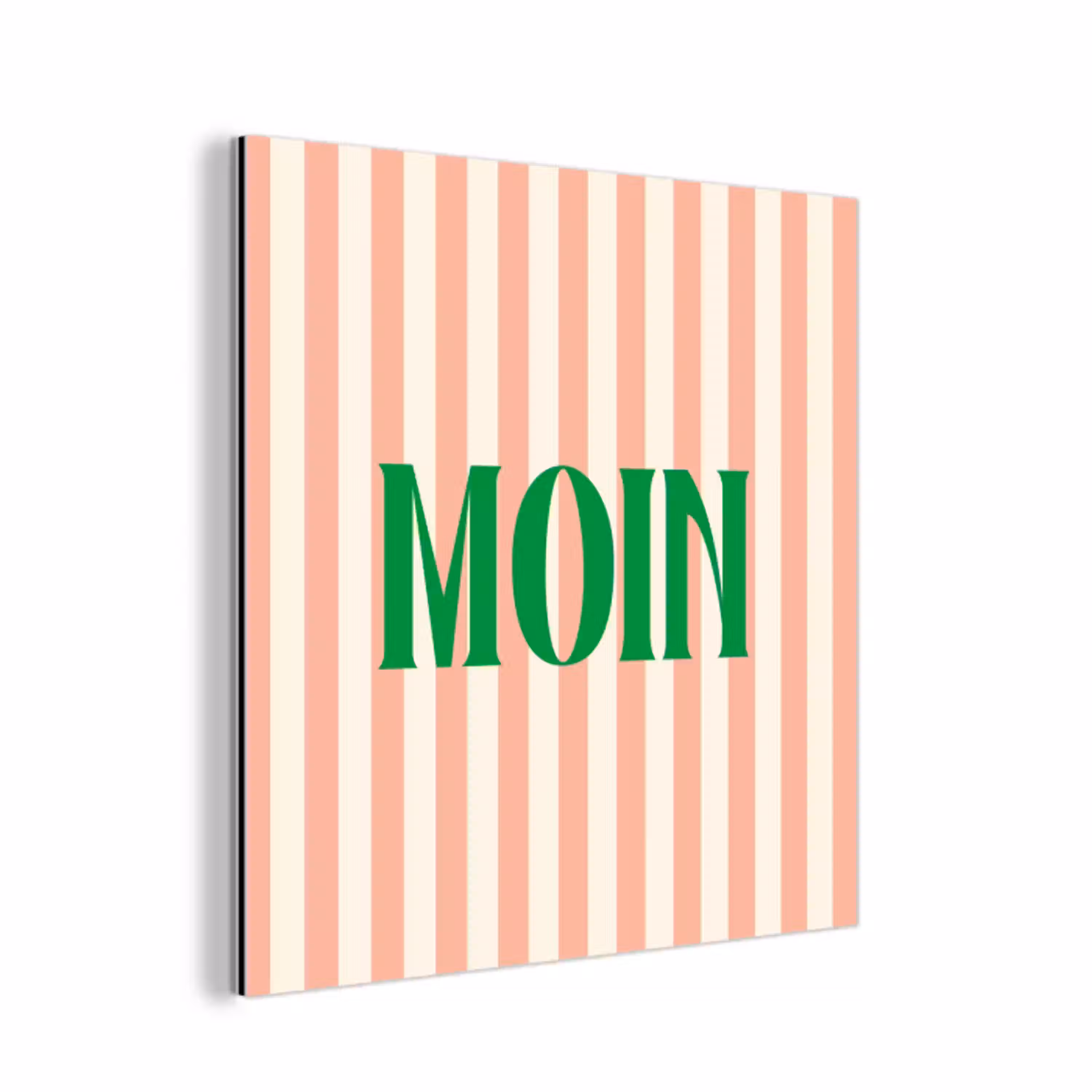 Zachtroze - Groen - Strepen - Moin aluminium wit klein -3d