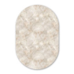 Lichtbeige - Goudbruine Nerven - Marmer Wandcirkel Ovaal Forex klein 630 -3d