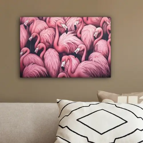 Flamingo - Roze - Dieren canvas 2cm klein -sfeer3