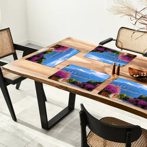 Lake Como - Italië - Landschap Placemat vinyl groot -zzsfeer4_Kitchenyeah-website