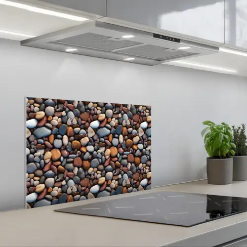 Gepolijst - Kiezel - Warm keuken achterwand spatscherm klein 900 -3d_schuin