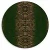 Slang - Boa - Groen - Bruin Wandcirkel plexiglas klein 852 -3d
