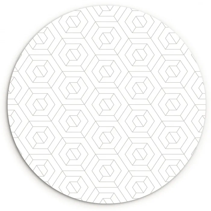 Grafisch - Patroon - Modern Wandcirkel plexiglas klein 852 -3d