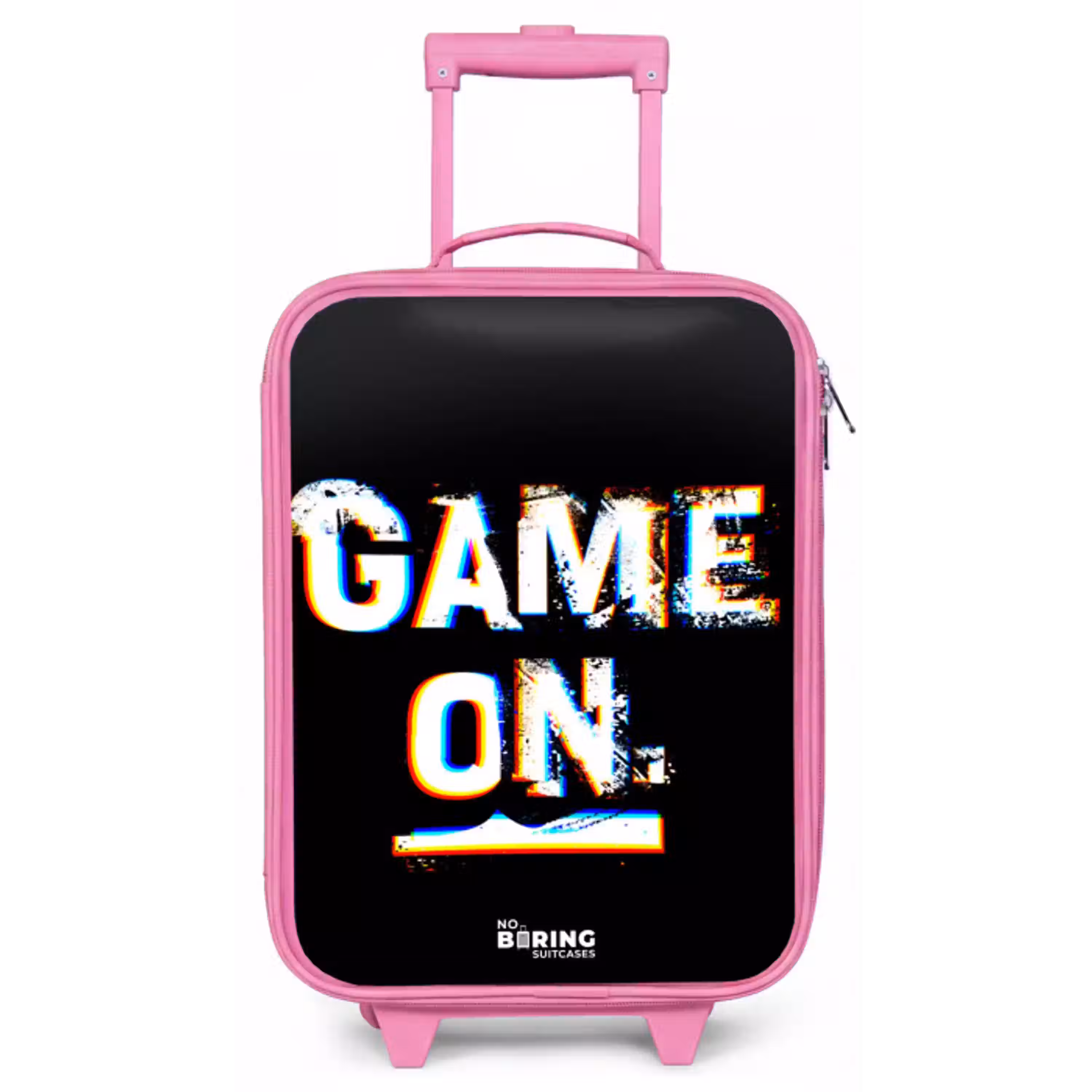 Game on in zwart wit Kinderkoffer - Roze klein -zz3dotto