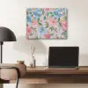 Blauw - Roze - Bloemen PET vilt klein -sfeer5