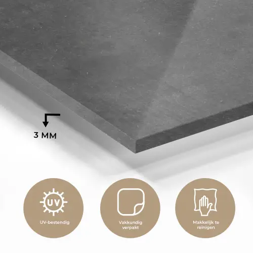 Industrieel - Leisteen - Grijs - Structuur - Beton plexiglas 5mm klein -sfeer2
