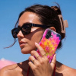 Roze - Dahlia - Kleurrijk Toughcase MagSafe Apple iPhone 17 klein -Sfeer2V