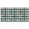 Vlechtpatroon - Groen - Roze - Grafisch Balkonbeschermer Duitsland klein 596 -zz_3d