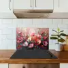 Klaprozen - Roze - Bloemen - Botanisch - Kunst keuken achterwand spatscherm klein -sfeer2