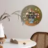Bloem - Quote - Vintage - Art Wandcirkel plexiglas klein -sfeer4