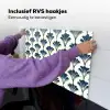 Klassiek - Motief - Blauw Inductie beschemer met haakjes klein 777 -ky-ophangen-nl