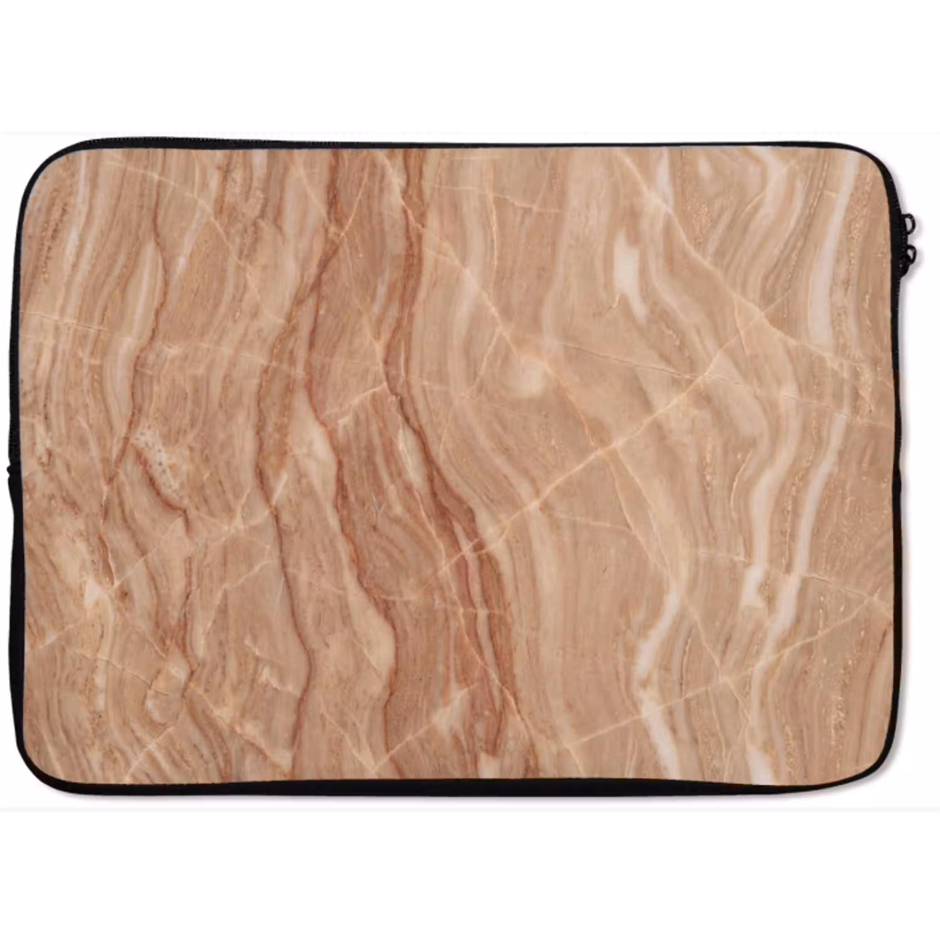 Marmer - Ader - Natuur - Abstract - Beige laptophoes neopreen klein -zkaufland3dotto