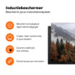 Bergen - Vallei - Mist - Herfst - Natuur Inductie beschermer vinyl 3mm klein -zzzzzzz-td-ups