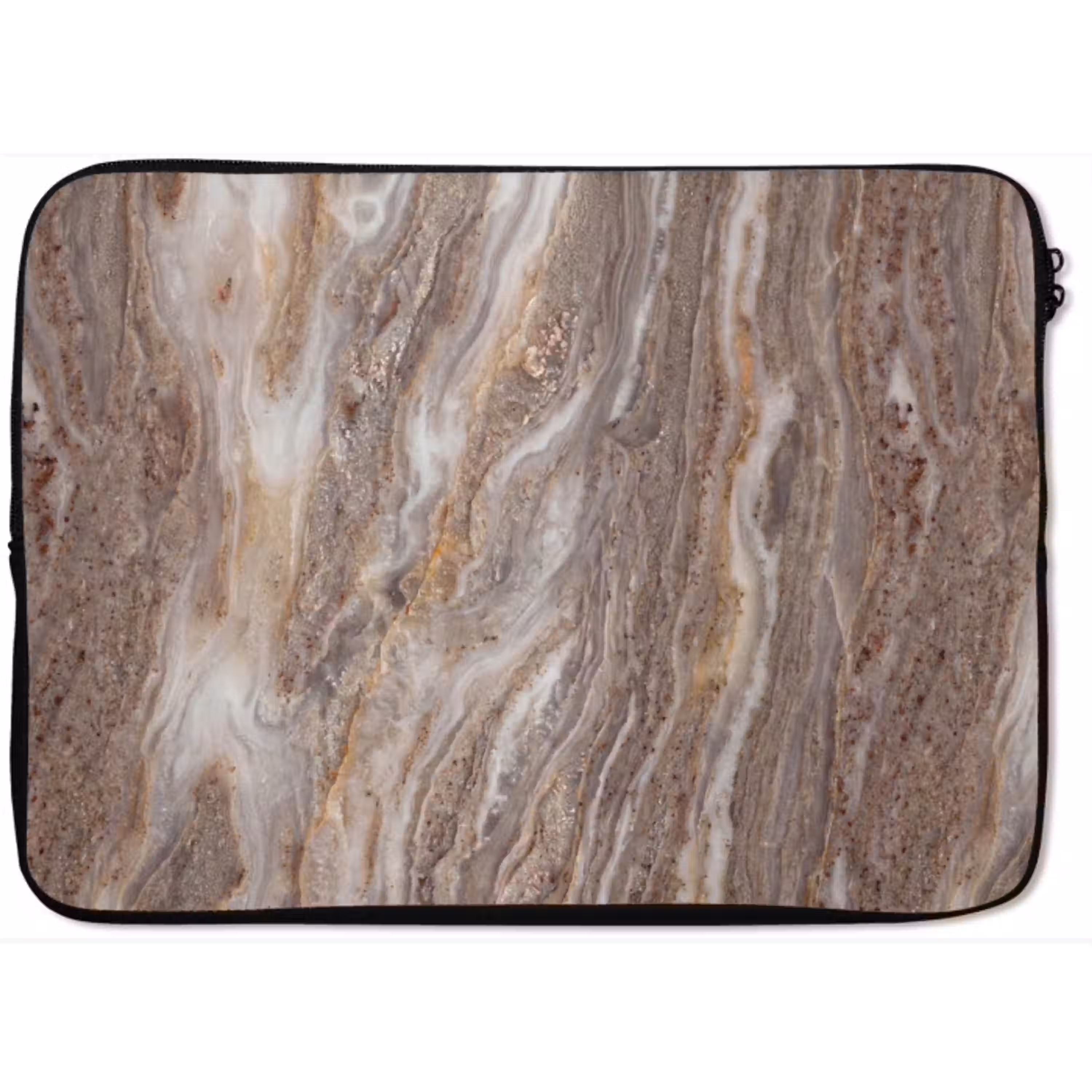 Textuur - Steen - Abstract - Beige laptophoes neopreen klein -zkaufland3dotto