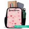 Hartjes - Patroon - Roze Rugzak - Zwart middel -inhoud_NL