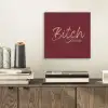 Bitch please - Rood - Blauw aluminium wit klein -sfeer1