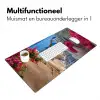 Santorini - Bloemen - Griekenland Muismat XXL klein -sfeer4