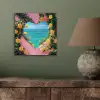Hart - Zee - Muur aluminium wit klein -sfeer2