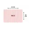 Nice - Strepen - Roze Placemat vinyl groot -specs
