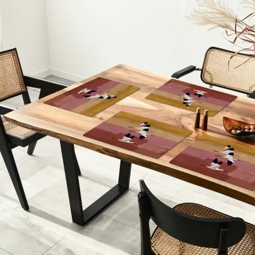 Vogels - Snavel - Abstract Placemat vinyl groot -zzsfeer4_Kitchenyeah-website