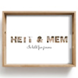 Heit & Mem - Lettercollage Dienblad Rechthoek middel -z3d_shopping