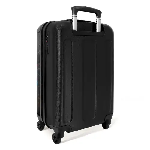 Schotse hooglander als graffiti art NBS - Handbagage koffer - Unisex middel -achterkant