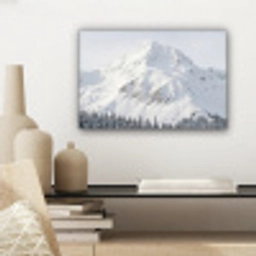 Berg - Sneeuw - Winter - Natuur - Wit canvas 2cm klein -sfeer6