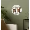 Kat - Hond - Kokskleding Wandcirkel behangsticker klein -sfeer2