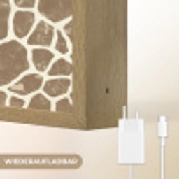 Tekst - Be cool or leave - Roze - Giraffenprint Light Box met batterij (Wandlamp) middel -USP_websiteoplaadbaarDE