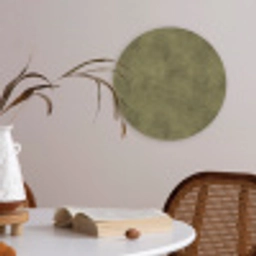 Textuur - Abstract - Groen Akoestische PET Vilt - Rond klein 838 -sfeer3