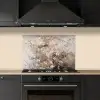 Amandelbloesem - Kunst - Van Gogh - Beige - Abstract keuken achterwand spatscherm klein -sfeer1