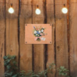 Boeket - Strikje - Quote tuinposter los doek klein -sfeer1