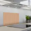 Plaid - Patroon - Bladvorm - Bruin keuken achterwand spatscherm klein 900 -3d_schuin