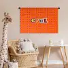 Cool - Stippen - Oranje Wandkleed katoen middel -wsfeer5_kind