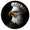Arend -Amerika - Koksmuts - Vogel - Stoer Wandcirkel plexiglas klein -3d