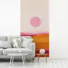 Heuvels - Oranje - Zon - Abstract fotobehang vinyl groot -woonkamer