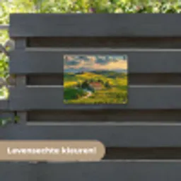 Toscane - Landschap - Wijngaarden tuinposter los doek klein -sfeer3
