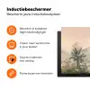 Tropisch landschap - palmbomen - Bloemen - Roze lucht Inductie beschermer vinyl 3mm klein -zzzzzzz-td-ups