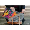 Abstract - Graffiti - Kleurrijk - Verfspatten laptophoes neopreen klein -tas