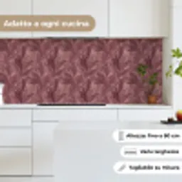 Bladeren - Patroon - Paars keuken achterwand 2 middel 871 -sfeer4_IT