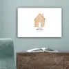 Oranje - Huisje - Quote - Hotel canvas 2cm klein -sfeer4