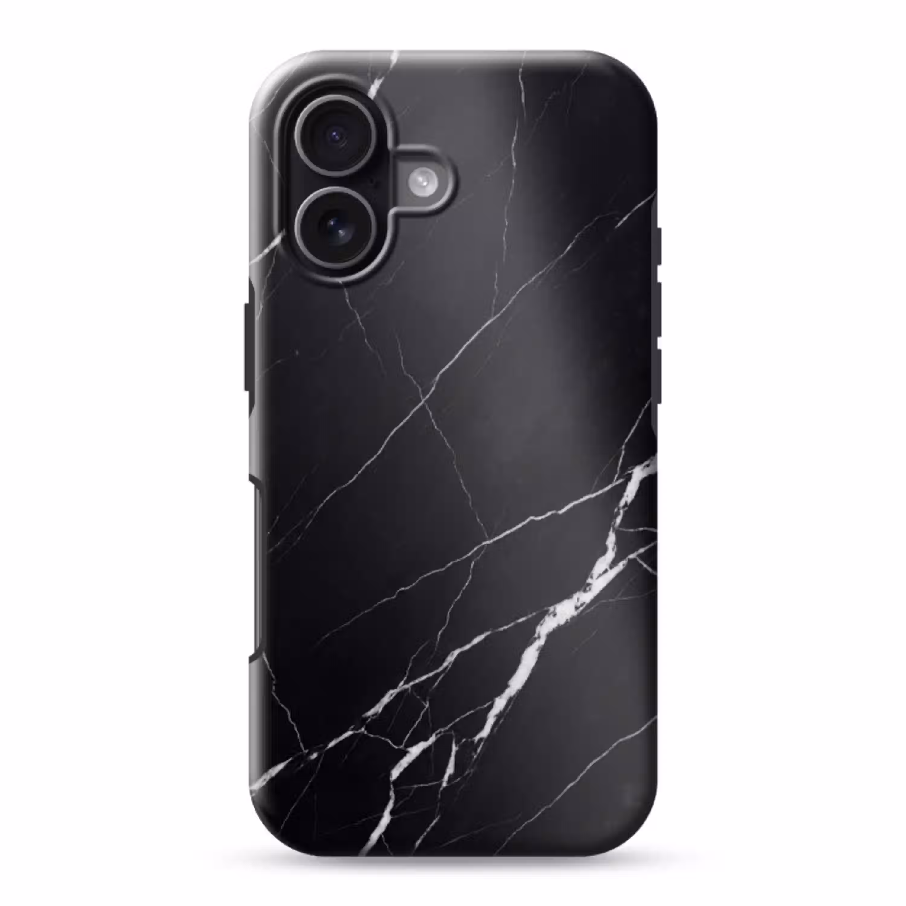 Marmer - Patroon - Abstract - Modern - Zwart Toughcase MagSafe Apple iPhone 17 klein -3d