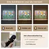 Mozaïek - Veld - Tulpen - Kleurrijk Light Box met batterij (Wandlamp) middel -USP_lichtkleurNL