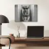 Stier - Telefoon - Toilet - Zwart - Wit PET vilt klein -sfeer5