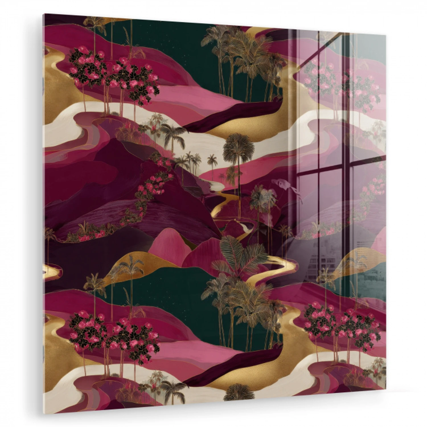 Magisch - Palmbomen - Goud plexiglas 5mm klein 11 -zzzproduct_nieuw