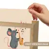 Muis - Saxofoon - Muzieknoten Light Box met kabel (Kinderlampje) klein -USP_websiteprintNL